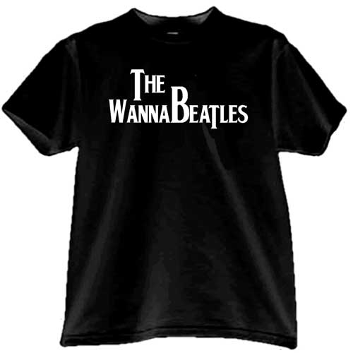 The WannaBeatles Black Logo T-Shirt