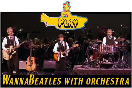 The WannaBeatles perform with the symphony orchestra Symphonicity